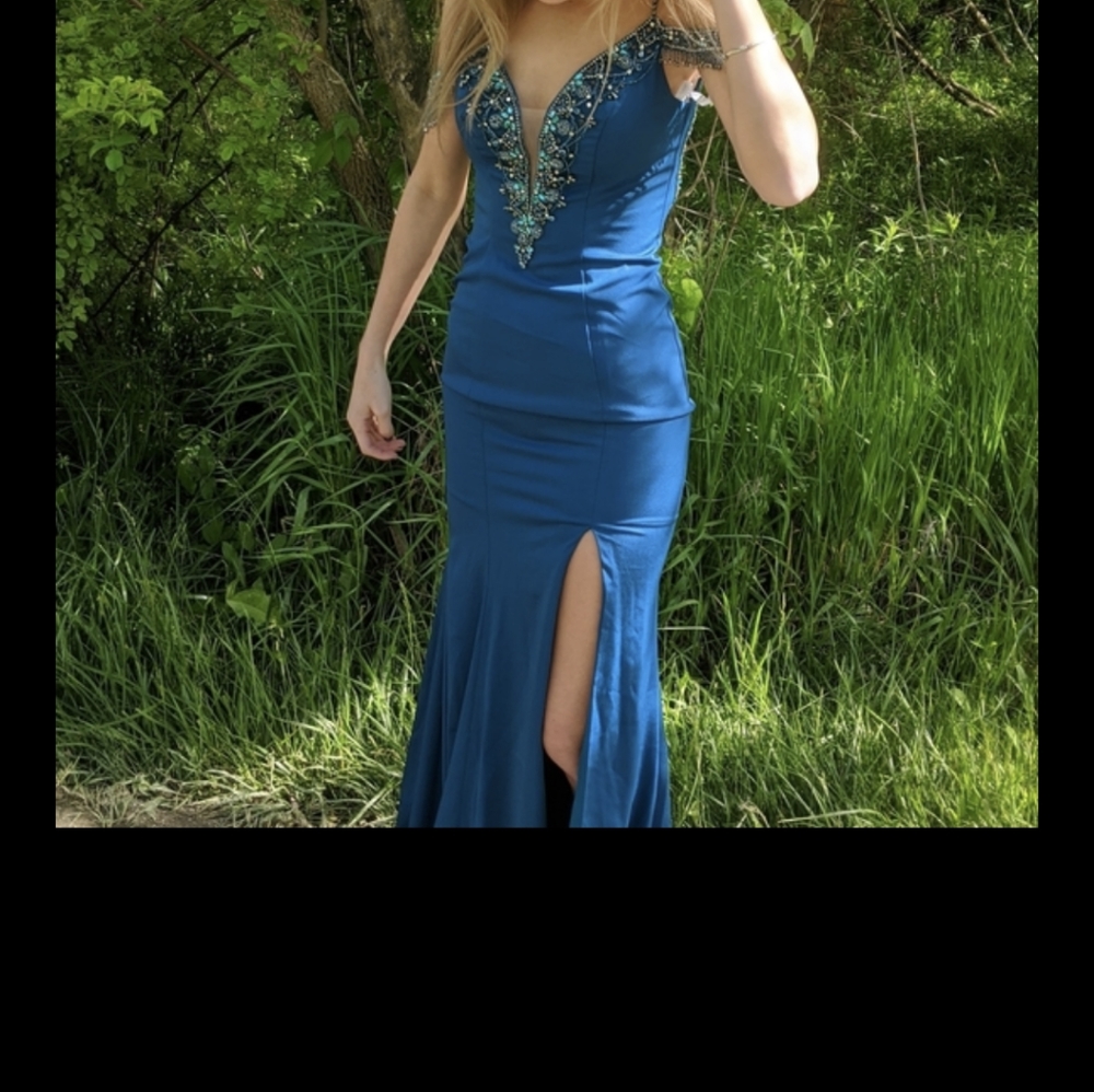 Blue prom dress size 2